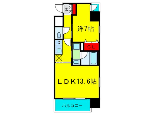 Ｓ－ＲＥＳＩＤＥＮＣＥ淀屋橋の物件間取画像